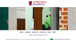 Desktop Screenshot of ahduni.edu.in